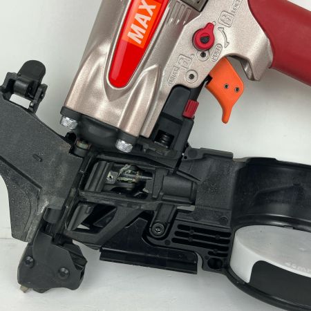 ЗЗ MAX マックス 65mm 高圧 エア釘打ち機 取説 ケース付 HN-65Z1 レッド