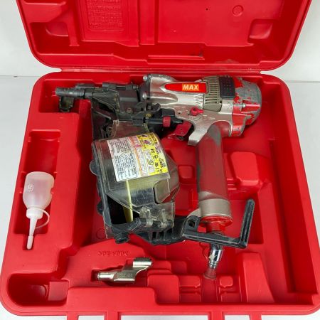 ЗЗ MAX マックス 65mm 高圧 エア釘打ち機 ケース付 HN-65N1 レッド