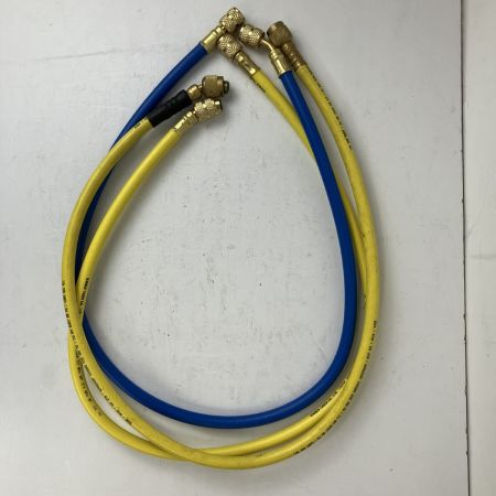 ЗЗ イチネンTASCO ボールバルブ式シングルゲージマニホールドキット ケース付 TA123C-1/TA141G ブルー×イエロー