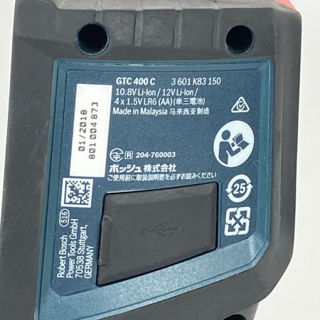 ЗЗ BOSCH ボッシュ 10.8v/12v/単三電池×4 赤外線サーモグラフィー バッテリー×1 ケース付 ※充電器なし GTC400C