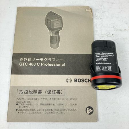 ЗЗ BOSCH ボッシュ 10.8v/12v/単三電池×4 赤外線サーモグラフィー バッテリー×1 ケース付 ※充電器なし GTC400C