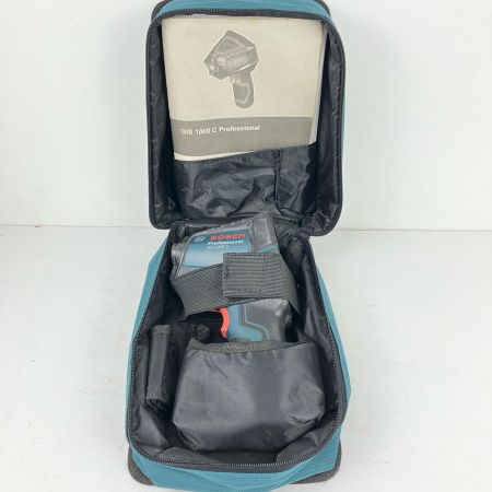 ЗЗ BOSCH ボッシュ 10.8v 単三電池×4 充電式放射温度計 電池ホルダー 取説 ケース付 GIS1000 グリーン