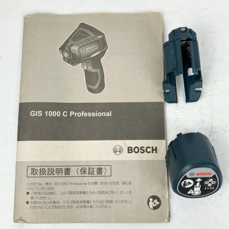 ЗЗ BOSCH ボッシュ 10.8v 単三電池×4 充電式放射温度計 電池ホルダー 取説 ケース付 GIS1000 グリーン