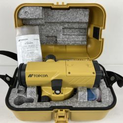 ЗЗ TOPCON オートレベル 取説 ケース付 ※校正歴不明 AT-B4A イエロー Bランク