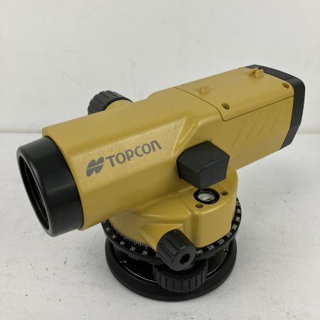 ЗЗ TOPCON オートレベル 取説 ケース付 ※校正歴不明 AT-B4A イエロー