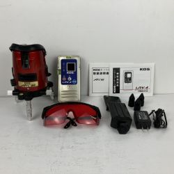 ЗЗ KDS 赤レーザー レーザー墨出し器 受光器 ACアダプタ ケース付 ATL-85 レッド Aランク