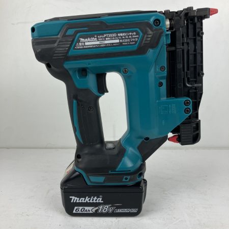 ЗЗ MAKITA マキタ 18V 35mm 充電式ピンタッカ バッテリーx1 ケース付 PT353D ブルー