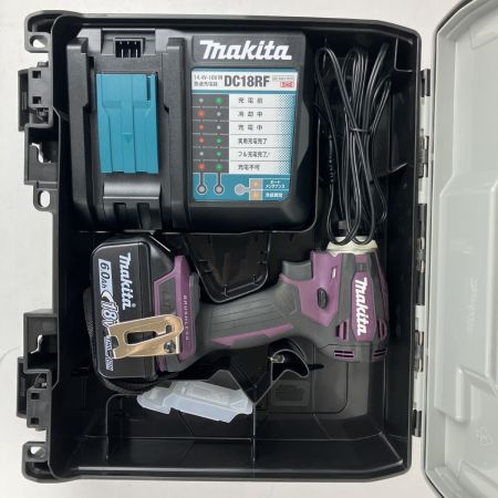 ЗЗ MAKITA マキタ 18v インパクトドライバ バッテリーx1 充電器 ケース付 TD172D オーセンティックパープル