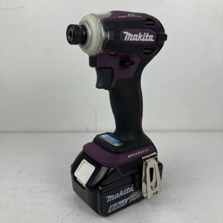 ЗЗ MAKITA マキタ 18v インパクトドライバ バッテリーx1 充電器 ケース付 TD172D オーセンティックパープル