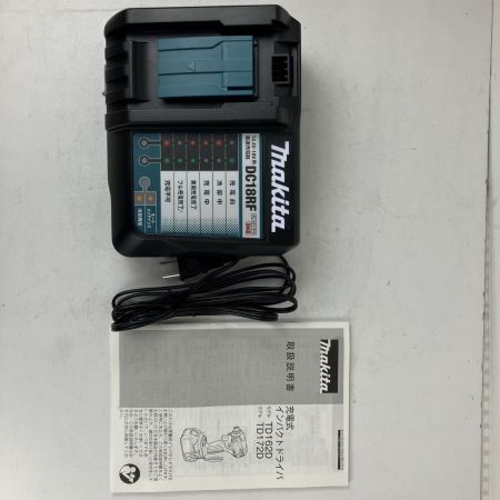 ЗЗ MAKITA マキタ 18v インパクトドライバ バッテリーx1 充電器 ケース付 TD172D オーセンティックパープル