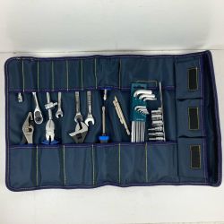 ЗЗ SIGNET バイクツールセット バイク整備用工具セット 21点組・収納袋付き 800S-B001 ネイビー Aランク