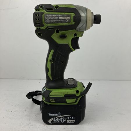 MAKITA マキタ 14.4v インパクトドライバ バッテリーx2 充電器 ケース付 TD136D 黄緑