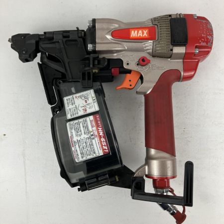 ЗЗ MAX マックス 50mm 高圧 ブラッドネイラ ケース付 HS-50A/KB50TO レッド×ブラック