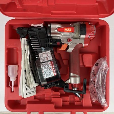 ЗЗ MAX マックス 65mm 高圧 エア釘打ち機 ケース付 HN-65Z1 レッド×ブラック