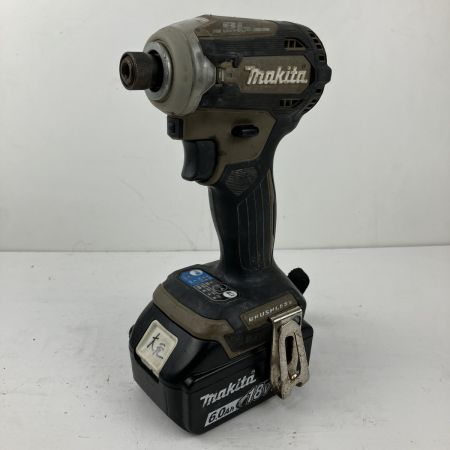 ЗЗ MAKITA マキタ 18v 充電式インパクトドライバ バッテリーx1付 TD171D ブラウン