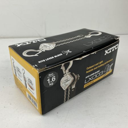 ЗЗ KITO キトー 250kg チェーンブロック 取説 外箱付 LX003 シルバー