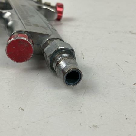 ЗЗ meiji 常圧 スプレーガン 取説 箱付 FINER2PLUS-G14 シルバー×ピンク