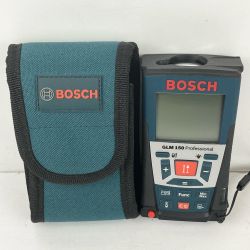 ЗЗ BOSCH ボッシュ 単三電池×4 赤色レーザー レーザー距離計 取説 ケース 箱付 GLM150 ネイビー Aランク