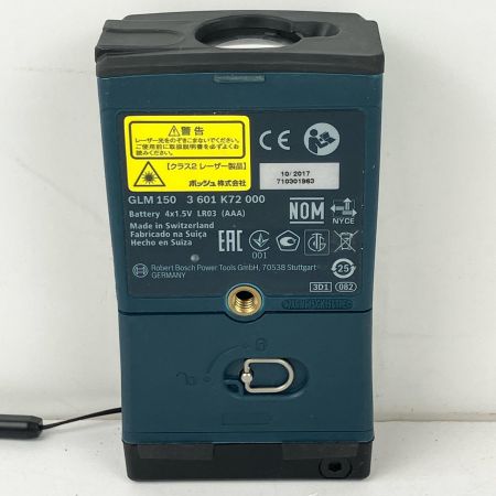ЗЗ BOSCH ボッシュ 単三電池×4 赤色レーザー レーザー距離計 取説 ケース 箱付 GLM150 ネイビー
