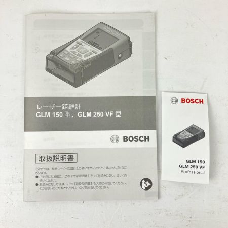 ЗЗ BOSCH ボッシュ 単三電池×4 赤色レーザー レーザー距離計 取説 ケース 箱付 GLM150 ネイビー