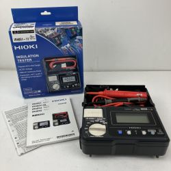 ЗЗ HIOKI テスター 絶縁抵抗計 取説 外箱付 IR4051-11 ブラック Bランク