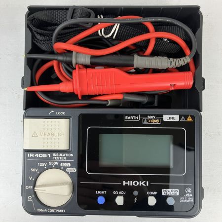 ЗЗ HIOKI テスター 絶縁抵抗計 取説 外箱付 IR4051-11 ブラック