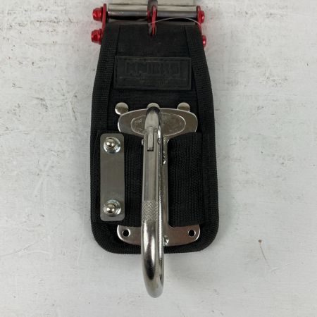 ЗЗ KNICKS ニックス カラビナホルダ アタッチメント付連結SUSベルトループ ビットホルダ カラビナ付き ブラック