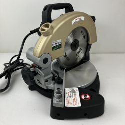 ЗЗ EARTH MAN アースマン 100v 190mm 卓上丸のこ ダストバッグ 取説付 TM-190A ブラック×ゴールド Sランク