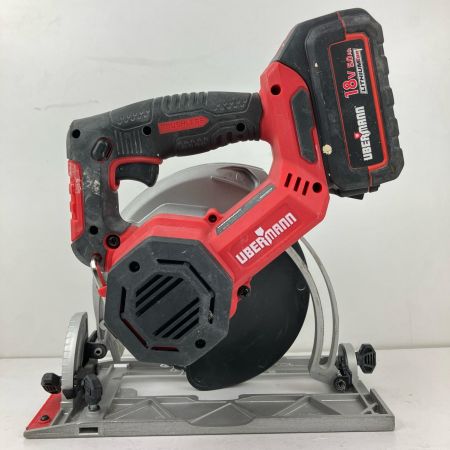ЗЗ UBERMANN 18v 165mm 充電式丸のこ バッテリー×1付 ※充電器なし UB18VMCBLBFS レッド