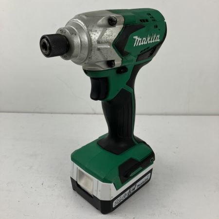 ЗЗ MAKITA マキタ 14.4v インパクトドライバ バッテリーx2 充電器 ケース付 M697D グリーン