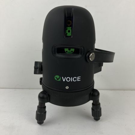 ЗЗ VOICE グリーンレーザー レーザー墨出し器 バッテリーx4 受光器 充電器 ケース付 G3 ブラック