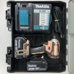 ЗЗ MAKITA マキタ 18v インパクトドライバ バッテリーx2 充電器 ケース付 TD171D フレッシュカッパー Cランク