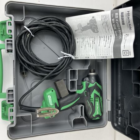 ЗЗ HITACHI 日立 100v インパクトドライバ ケース付 WH12VE グリーン×ブラック