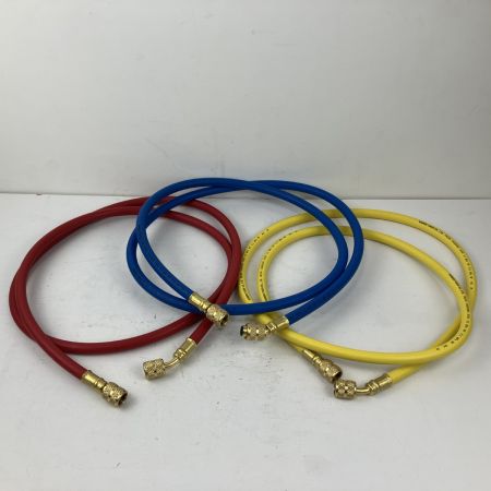 ЗЗ イチネンTASCO マニホールドセット ホース チャージバルブx2付 TA122FB ブルー