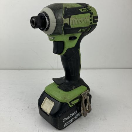 ЗЗ MAKITA マキタ 18v 充電式インパクトドライバ バッテリーx2 充電器 ケース付 TD149D 黄緑