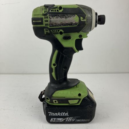 ЗЗ MAKITA マキタ 18v 充電式インパクトドライバ バッテリーx2 充電器 ケース付 TD149D 黄緑