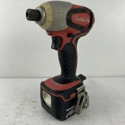 ЗЗ MAKITA マキタ 14.4v インパクトドライバ バッテリーx1 ※充電器無し TD130D レッド×ブラック Cランク