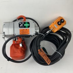 ЗЗ ZOJIRUSHI CORPORATION 象印 単相100v 200kg 揚程6ｍ ホイスト 小型電気チェーンブロック βS-020 グレー×オレンジ Sランク