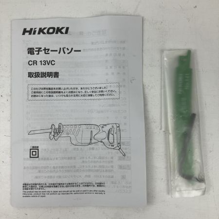 ЗЗ HiKOKI ハイコーキ 100v 190mm セーバーソー 取説 ケース付 CR13VC グリーン×ブラック