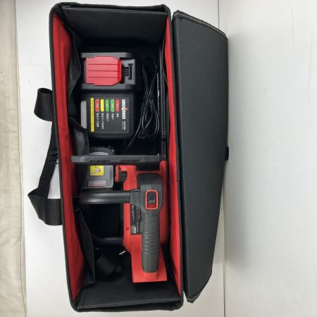 ЗЗ UBERMANN 18v 250mm 充電式チェーンソー バッテリーx1 充電器 ケース付 UB18VCBLBFS250 レッド×ブラック