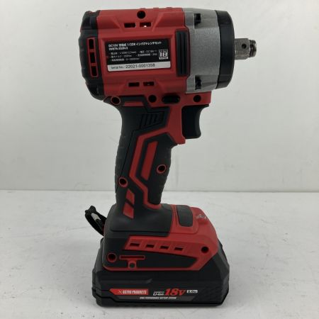ЗЗ ASTRO PRODUCTS アストロプロダクツ 18v インパクトレンチ バッテリーx1 充電器 ケース付 AP050876 レッド×ブラック