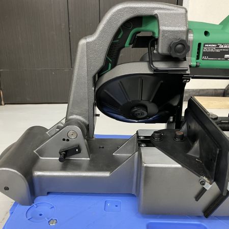 ЗЗ HiKOKI ハイコーキ 36v 120mm コードレスロータリバンドソー 中古バッテリーx1 スタンド コンターテーブル付 CB3612DA グリーン×ブラック