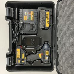 ЗЗ CATERPILLAR CAT 18v 充電式インパクトドライバ バッテリーx2 充電器 ケース付 DX71 ブラック×イエロー Sランク