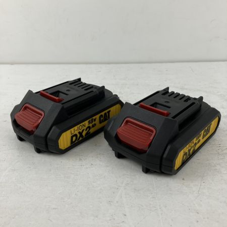 ЗЗ CATERPILLAR CAT 18v 充電式インパクトドライバ バッテリーx2 充電器 ケース付 DX71 ブラック×イエロー