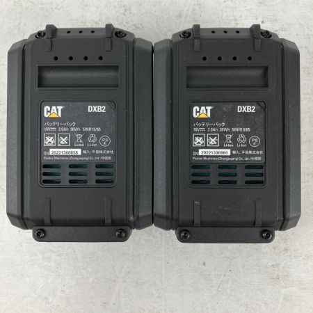 ЗЗ CATERPILLAR CAT 18v 充電式インパクトドライバ バッテリーx2 充電器 ケース付 DX71 ブラック×イエロー
