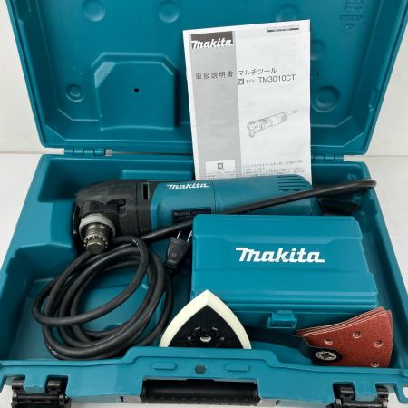 ЗЗ MAKITA マキタ 100v マルチツール 替刃 取説 ケース付 TM3010CT ブルー