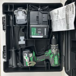 ЗЗ HiKOKI ハイコーキ 36v コードレス振動ドライバドリル バッテリーx2 充電器 ケース付 DV36DA グリーン Aランク