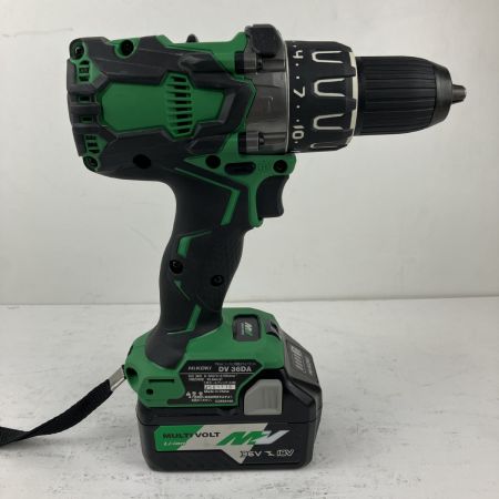 ЗЗ HiKOKI ハイコーキ 36v コードレス振動ドライバドリル バッテリーx2 充電器 ケース付 DV36DA グリーン