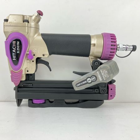 ЗЗ HITACHI 日立 25mm 常圧 エアタッカ ケース付 N2507M アイボリーｘパープル