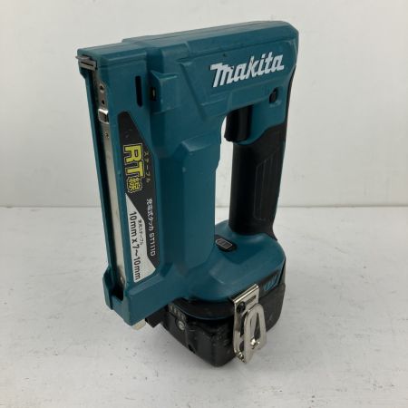 ЗЗ MAKITA マキタ 14.4v 充電式タッカ バッテリーx1 充電器 ケース付 ST111D ブルー